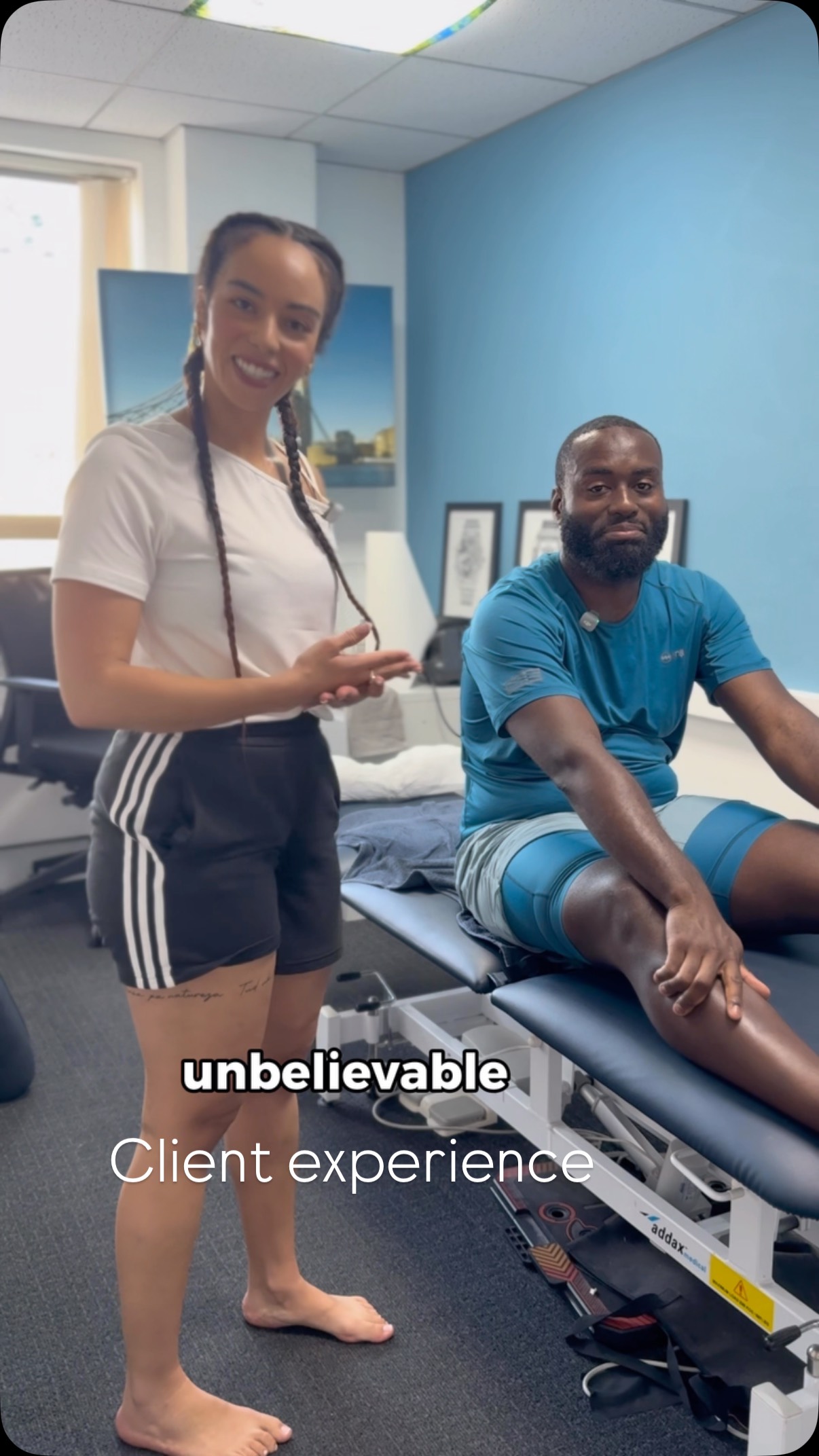 Stretch therapy session
